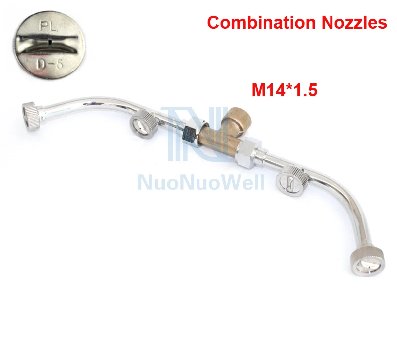 combination nozzle NuoNuoWell распылитель пестицидов фруктового дерева Веерообразный сельскохозяйственный Мелкодисперсный распылитель сопло для полива сада распылитель - Цвет: combination nozzle