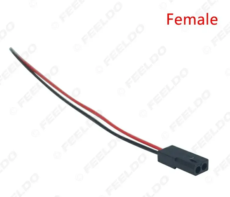 female FEELDO 20 шт. автомобильный HID биксеноновый объектив проектора Высокий Низкий мотор фара Соединительный Электрический кабель мужской/женский модифицированный DIY провод - Название цвета: female