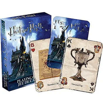 

Children Toy Card European American Movie Potters Series Hogwarts Castle Academy Badge Pattern Play Cards Kids Birthday Present