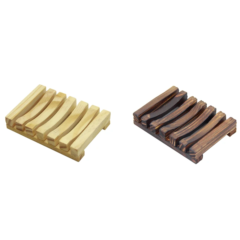 

Natural Rectangular Wood Soap Dish Holder For Kitchen Bathroom Sponge Scrubber Soap Wooden Soap Case Holder