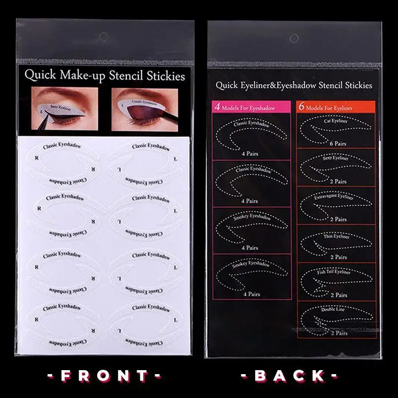 Quick Eyeliner Eyeshadow Stencils Eyeliner Stickers Eye Makeup Eyeshadow Makeup Stencil Stickers 4 Pieces Dropshipping 5