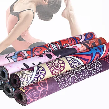 

1 Pc Suede Yoga Mat Antiskid Foldable Multifunctional Gym Mat Workout Mat Pilates Losing Weight For Beginner Fitness Mats