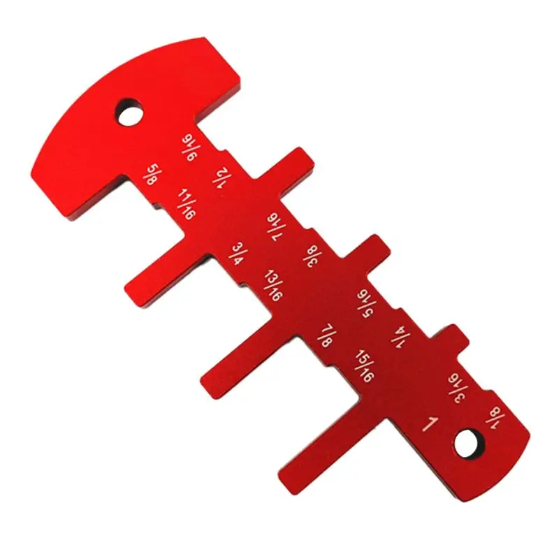 

Height Gauge Imperial Inch Height Template Aluminum Alloy DIY Woodworking Tool 6XDD