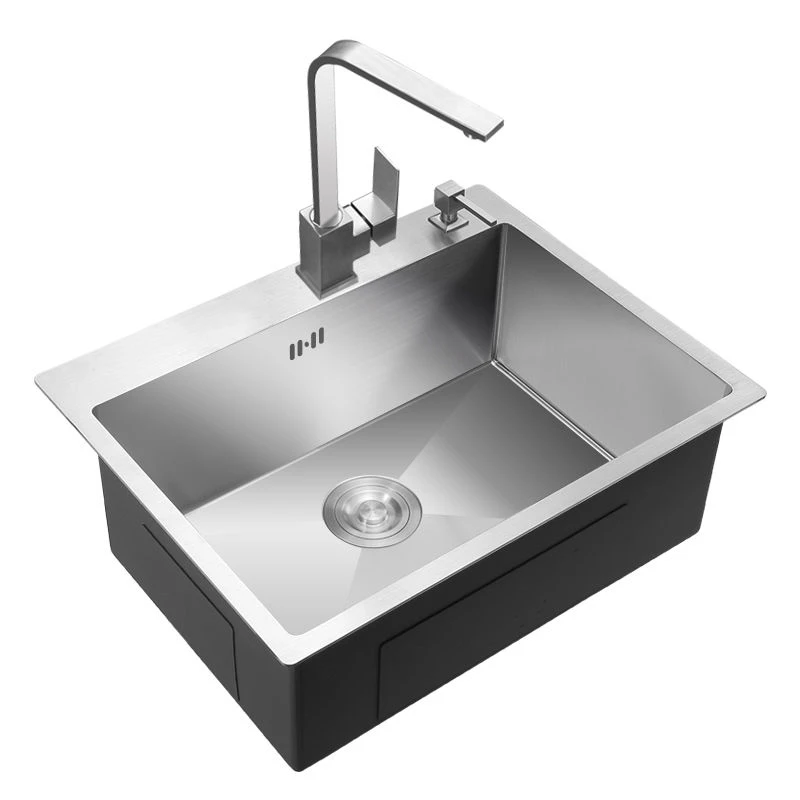 キッチンシンク手作り304ステンレス鋼シンクキッチンシンク野菜洗面黒溶接シームレス Kitchen Sinks Aliexpress