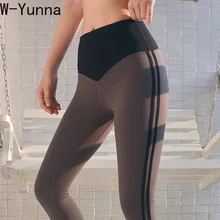 W-Yunna новые леггинсы с завышенной талией для женщин лодыжки Legnth нейлон контроль живота для тренировок, для спорта Леггинсы с высокой растяжкой