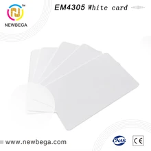 600PCS EM4305 white card identifiable ID card EM4305 thin card smart card membership card can print adjacent card free shippin