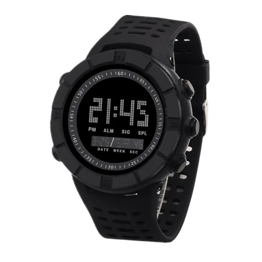 

Adjustable Multi-function Fashion Men Waterproof Student Round Dial Outdoor Sport Digital Analog Wrist Watch Gift Relojes
