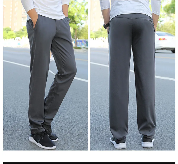 Pants Men Autumn And Winter Thick Dad Middle-Aged Fat Big Size Cargo Pants Men Jogger Streetwear Pants мужские брюки punk