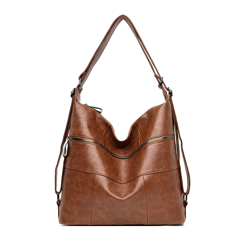 YASICAIDI модная Лоскутная сумка из искусственной кожи на плечо женская кожаная повседневная сумка-тоут Роскошная Брендовая женская Сумка bolso bandolera mujer - Цвет: Brown