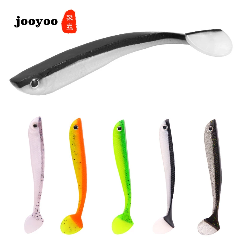 

jooyoo T-tail Soft Fish Lure Bait 5 Colors 6.2g/10.5 Luminous Bionic Soft Bait Fish Bait Creative Sea Fishing Bait Fishing Gear