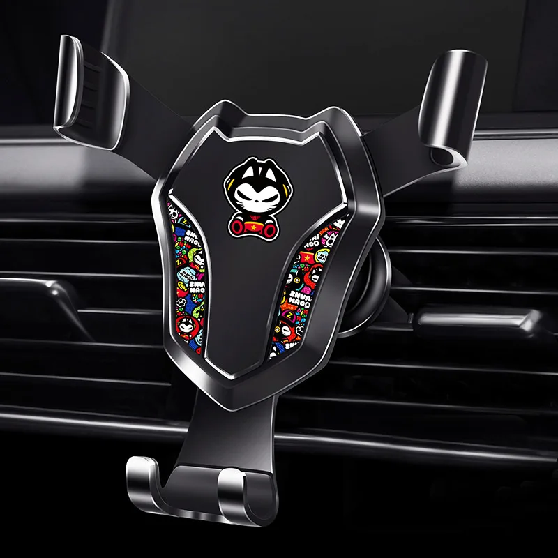 cute cat Гравитационный Автомобильный держатель для телефона air vent держатель для телефона Автоматическая подставка для телефона в автомобиле держатель для телефона Подставка для универсального телефона menchai - Цвет: cute cat