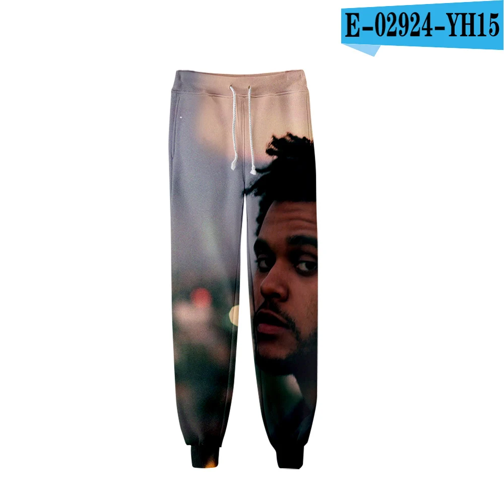 the weeknd winter sports pants unisex role-playing casual thin section plus velvet thickening hip hop pants - Color: 4