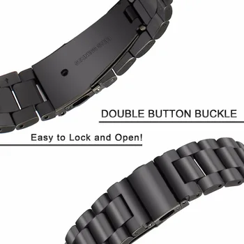 

20mm 22mm Watch Band Strap Stainless Steel Replacement Smart Watch Link Bracelet For NO 1 F2