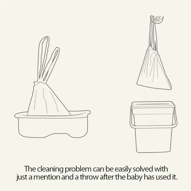 5 рулонов/50 шт. Универсальный горшок обучение унитаз корзина сумки путешествия горшок вкладыши U90B