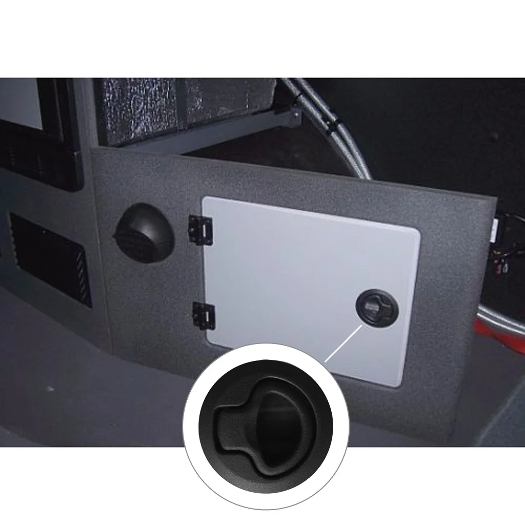 Nylon Boat Deck Hatch Inlet Handle Floor Lift Hatch Handle For Boat Deck Hatch Door - Black