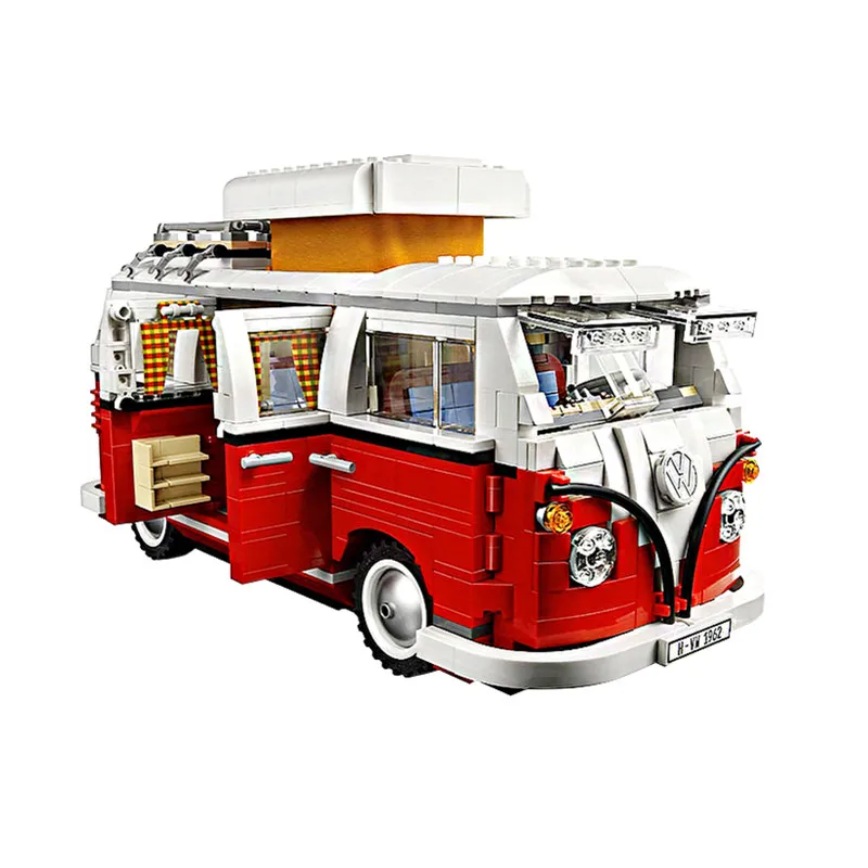 

New Compatible with Legoinglys City 1354Pcs Technic Series Volkswagen T1 Camper Van Model Building Blocks Kits Set Bricks Toys