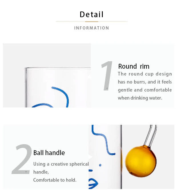 كوب بتصميم غريب وجميل بمقبض كروي