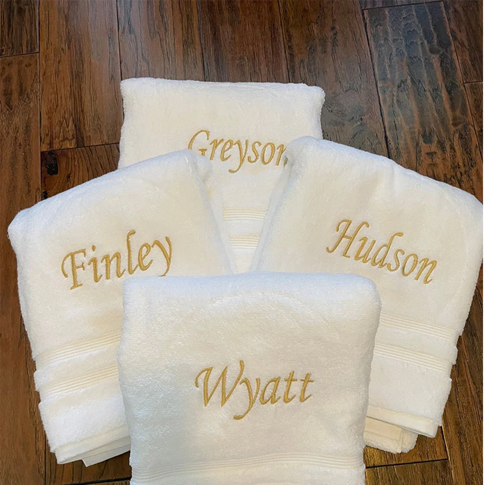 Personalised embroidered towel BATH/HAND/FACE CLOTH 