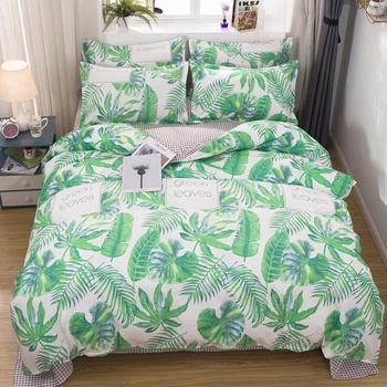 

Tropical Plants Print Girl Boy Kid Bed Cover Set Duvet Cover Adult Child Bed Sheets And Pillowcases Comforter Bedding Set 61071