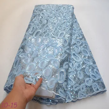 

2019 Lace Fabric With Sequin embroidered Velvet Lace fabric nigerian lace for wedding dress 5yards 01