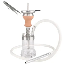 Алюминиевый кальян двойной шланг готовой набор кальян щипцы лоток портативный кальян в ночной бар и клуб Рождественский подарок мужчины Provost