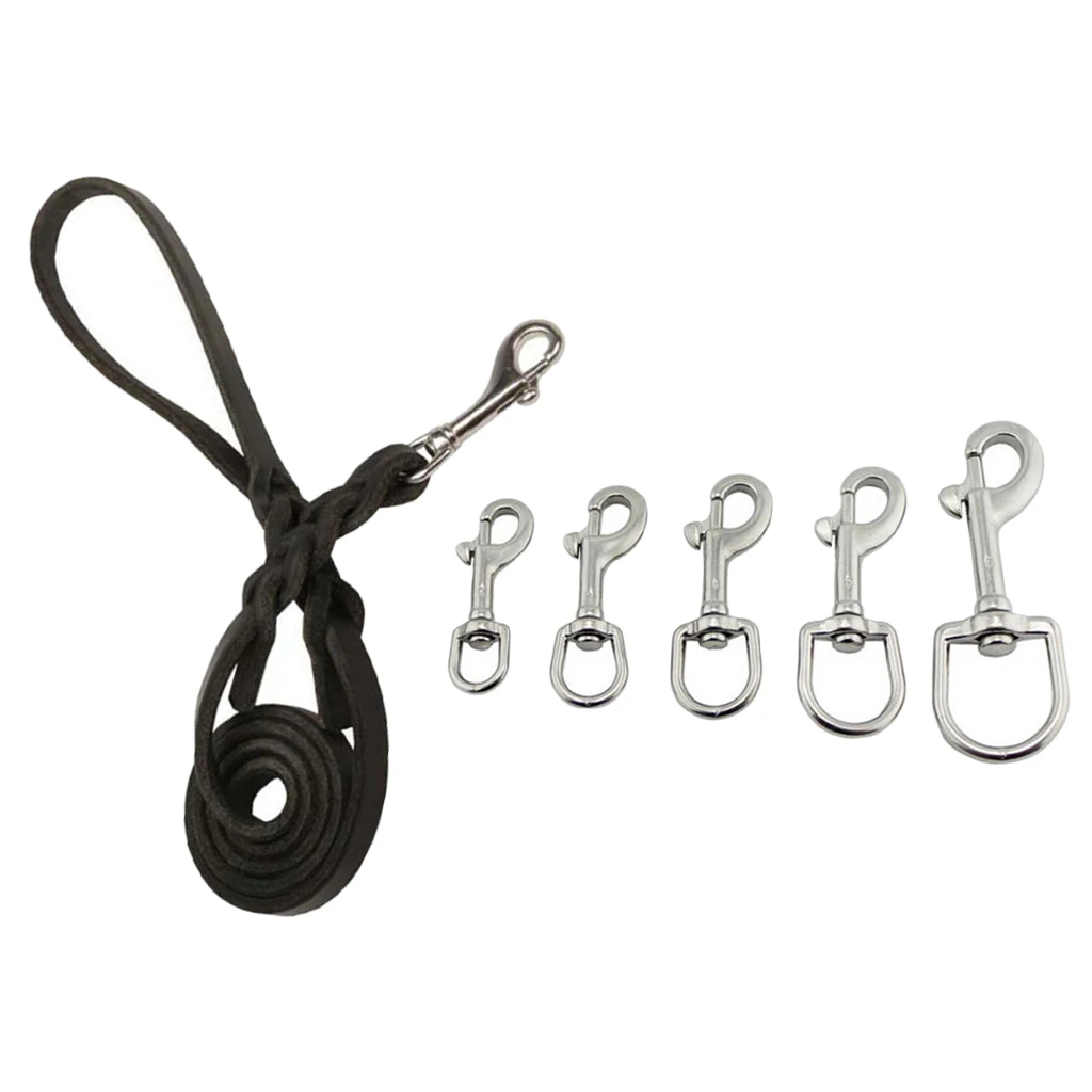 High Strength Scuba Diving 316 Stainless Steel Swivel Eye Bolt Snap Hook Clip Marine Boats for Diving Water Sports 