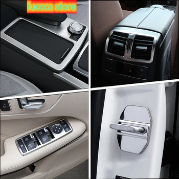 

Accessories For Mercedes Benz E Class W212 2010-15 Car Inner Gearshift Air Conditioning CD Panel Door Armrest Cover Trim Sticker