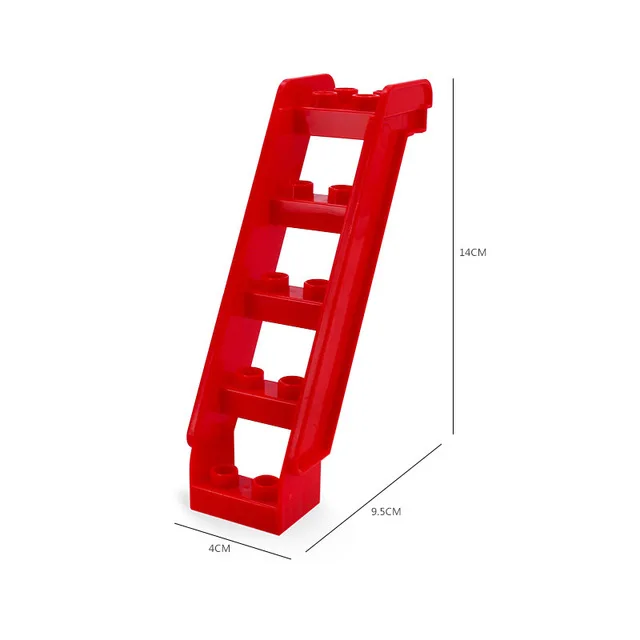 Большой размер Diy строительные блоки Аксессуары Труба качели фигура совместима с Duploed Кирпичи игрушки для детей подарок - Цвет: Red11