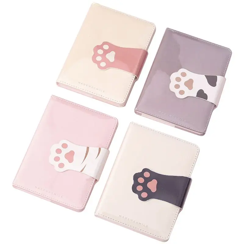 

OOTDTY 1pc Cute Cat Claw Magnetic Buckle Notebook Notepad Journal Sketchbook Diary Planner
