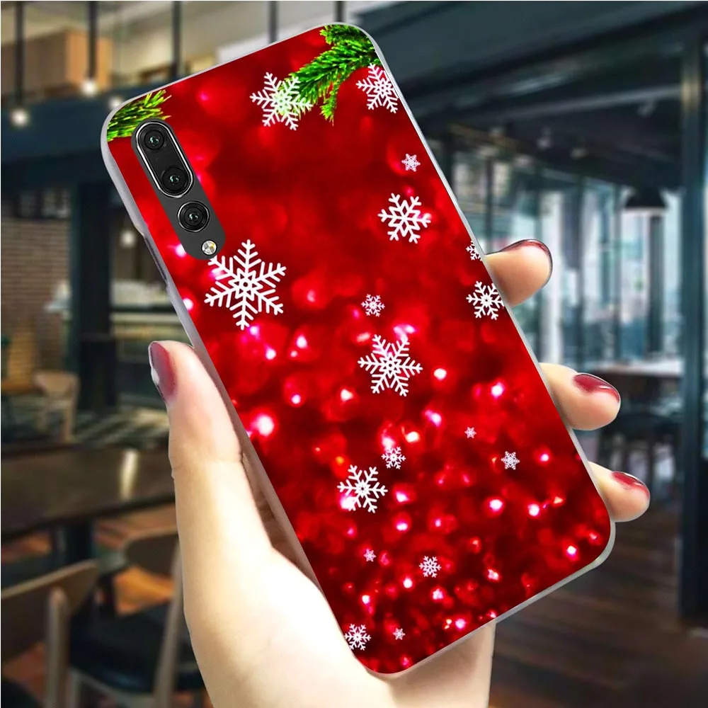 Christmas New Year Hard Phone Cover for Huawei Honor 10 Case 6A 7A Pro 8 9 Lite View 20 9X Y6 Y7 Y9 Prime Nova 3 3i 4 5i | Мобильные