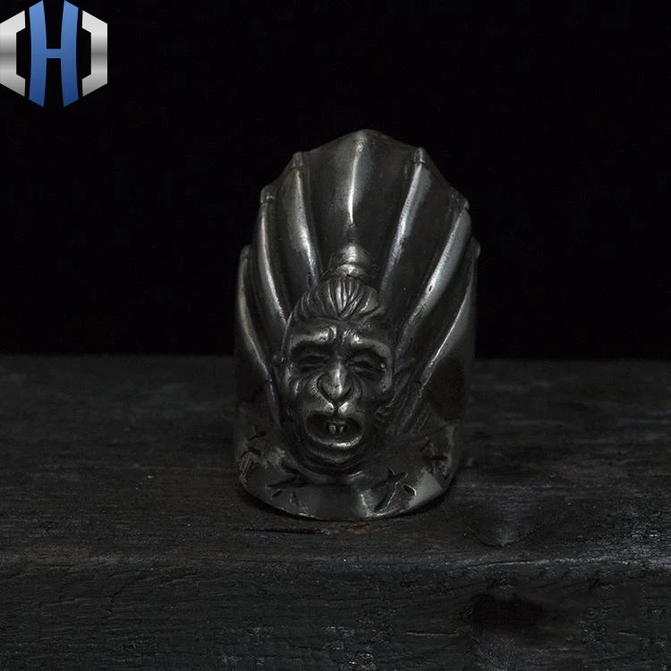 

Original Works Qitian Dasheng Handmade Silver Jewelry 925 Silver Ring Diablo