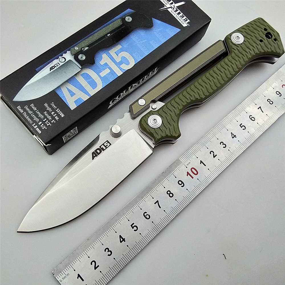 

KESIWO new AD15 folding knife D2 blade aluminum steel G10 handle outdoor camping hunting survival pocket rescue knives EDC tools