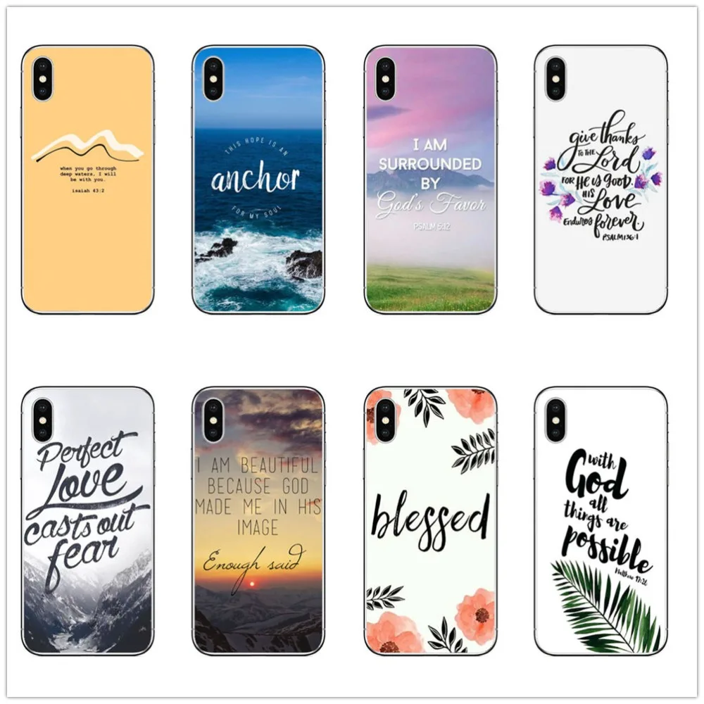 Прочный Библейский стих филиппиан Иисус Христос христианский чехол для девочки