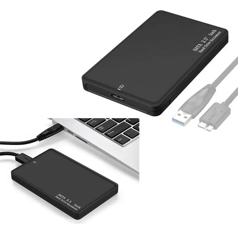 2,5 дюймов Usb 3,0 Sata Hd коробка Hdd жесткий диск внешний жесткий диск Uasp 5 Поддержка инструмент корпус чехол для Ssd/Gbps жесткий диск 2 ТБ Жесткий черный M4P0