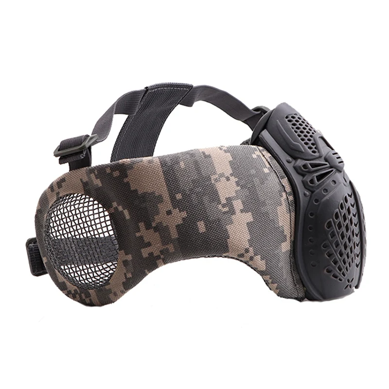 Airsoft полумаска для лица с маской дизайн паук легкий складной дышащий Портативный Защита для полости рта для активного отдыха на велосипеде