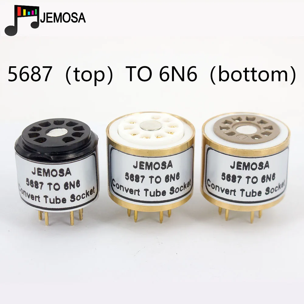 1 шт. 5687 E182CC 7119 трубка(сверху) до 6N6 6H6N трубка(снизу) DIY аудио усилитель вакуумная трубка Конвертация гнездо адаптера