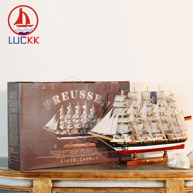 LUCKK 50 см роскошный деревянный семейный офисный интерьерный Декор Морской Ретро
