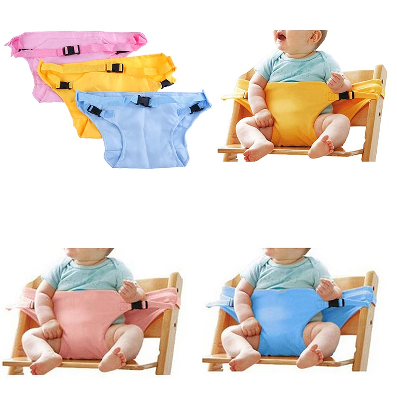 Baby portable high chair seat safety belt foldable sacking dinning seat belts Ag 