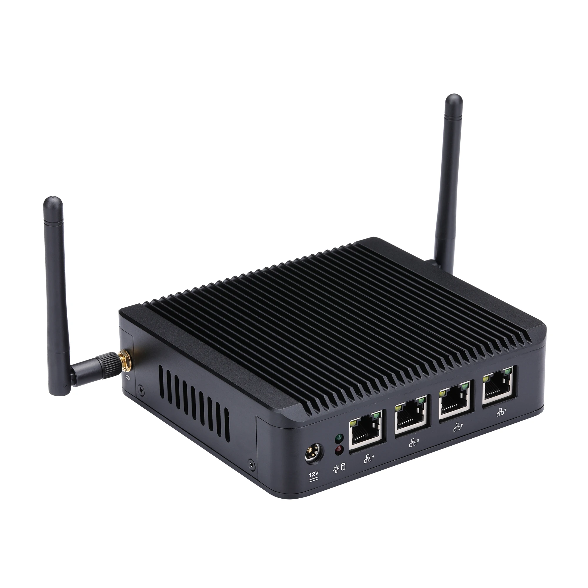 Qotom 4 LAN Barebone mini pc WI-FI Q190G4 celeron J1900 4 ядра 2 * usb брандмауэр многофункциональный домашний маршрутизатор pfsense