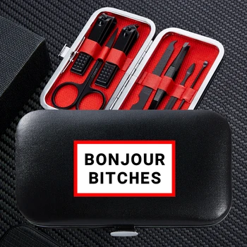 

7pcs Manicure Nail Clipper Set Portable Travel Stainless Steel Trimmer Clippers Cutter Scissors Accessories Tools for women men