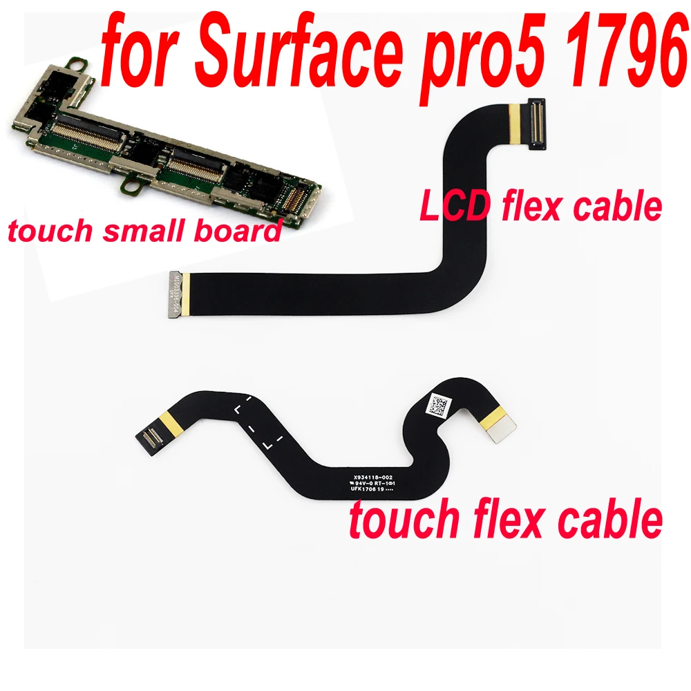 

AAA+ For Microsoft Surface Pro5 pro 5 1796 Touch LCD Flex Cable Connectors Small Board M1003333-005 M1003336-004