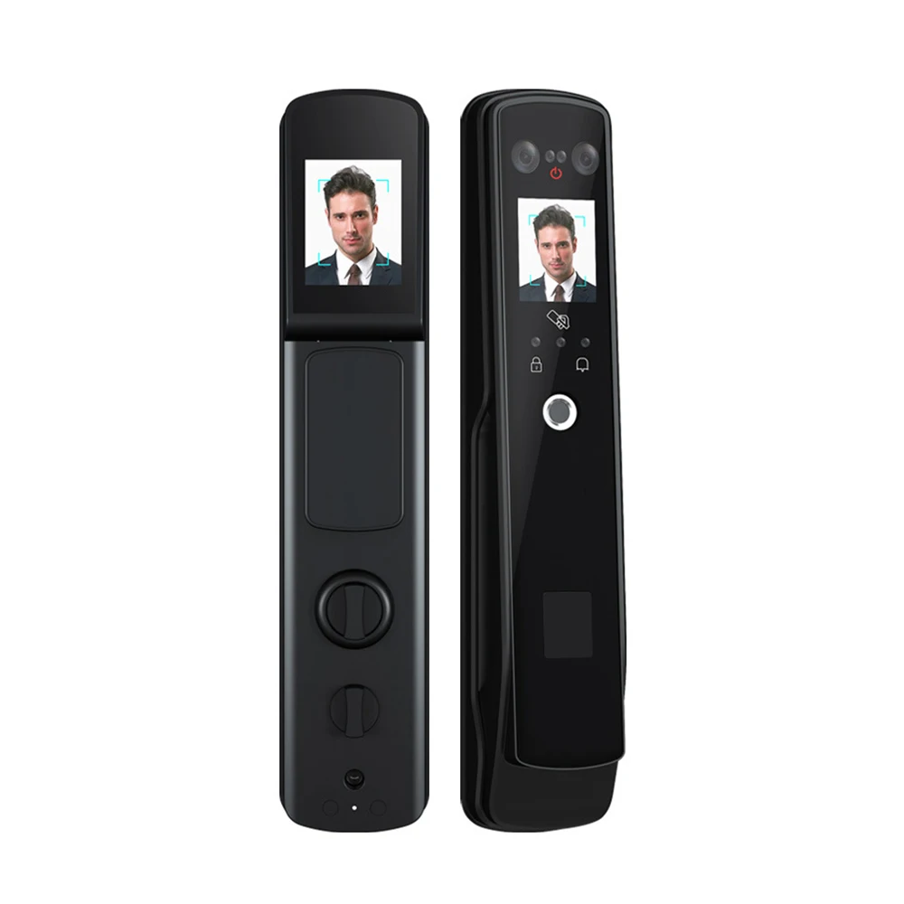 Умный автоматический замок со сканером отпечатков пальцев и функцией дверного