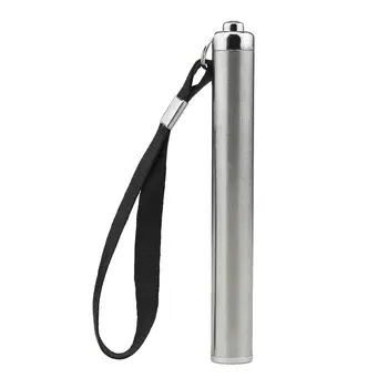 

Waterproof Stainless Steel Mini Penlight LED Flashlight Battery Torch Portable Lantern Bright Light Small Size Convenient