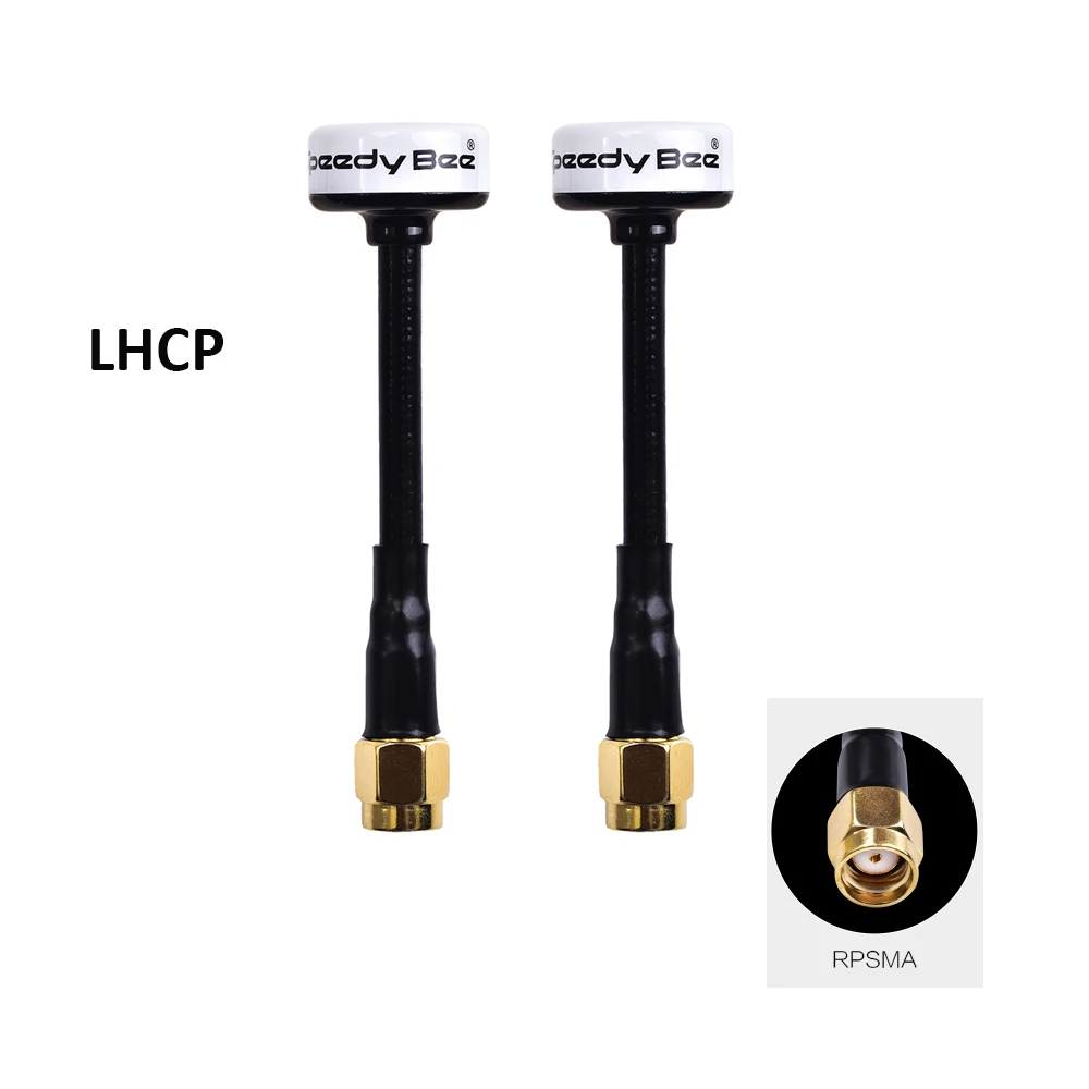 RunCam Speedybee Speedy Bee 5,8 ГГц Антенна 2.0Dbi RHCP LHCP SMA/RP-SMA/UFL/MMCX FPV Антенна для FPV Racing Drone - Цвет: 2PCS LHCP-RPSMA