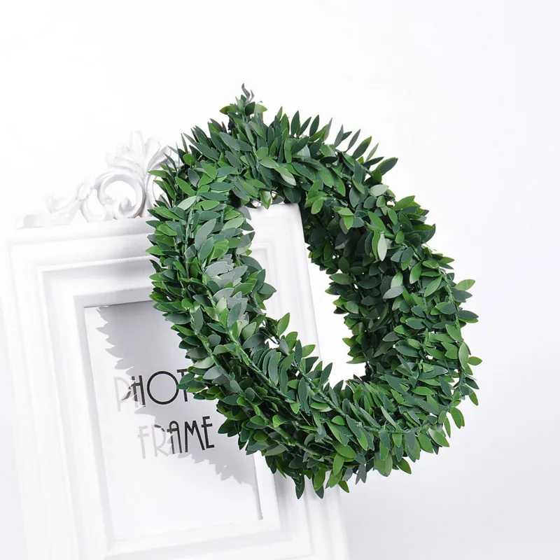 7 м Рождественское украшение, искусственные цветы из ротанга, лист, нейлон, железная проволока, сделай сам, венок, аксессуар для свадьбы, украшение автомобиля, NewYeaGift