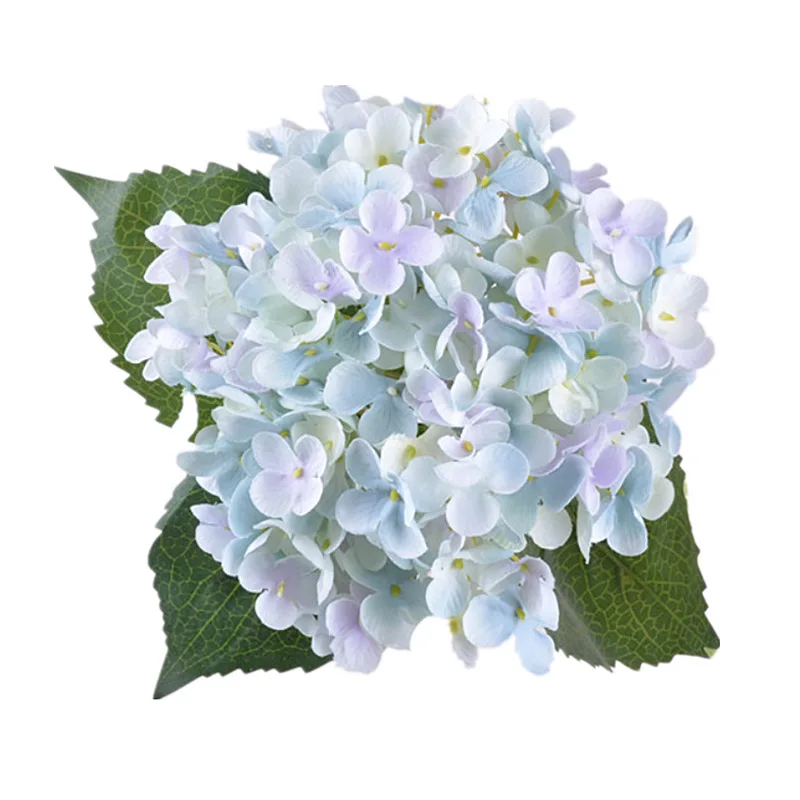 Light Blue 3 шт. высокое моделирование 11 вилка шелк цветочные гортензии искусственные цветы для украшения дома Свадьба Искусственный цветок для декорирования ветка - Цвет: Light Blue