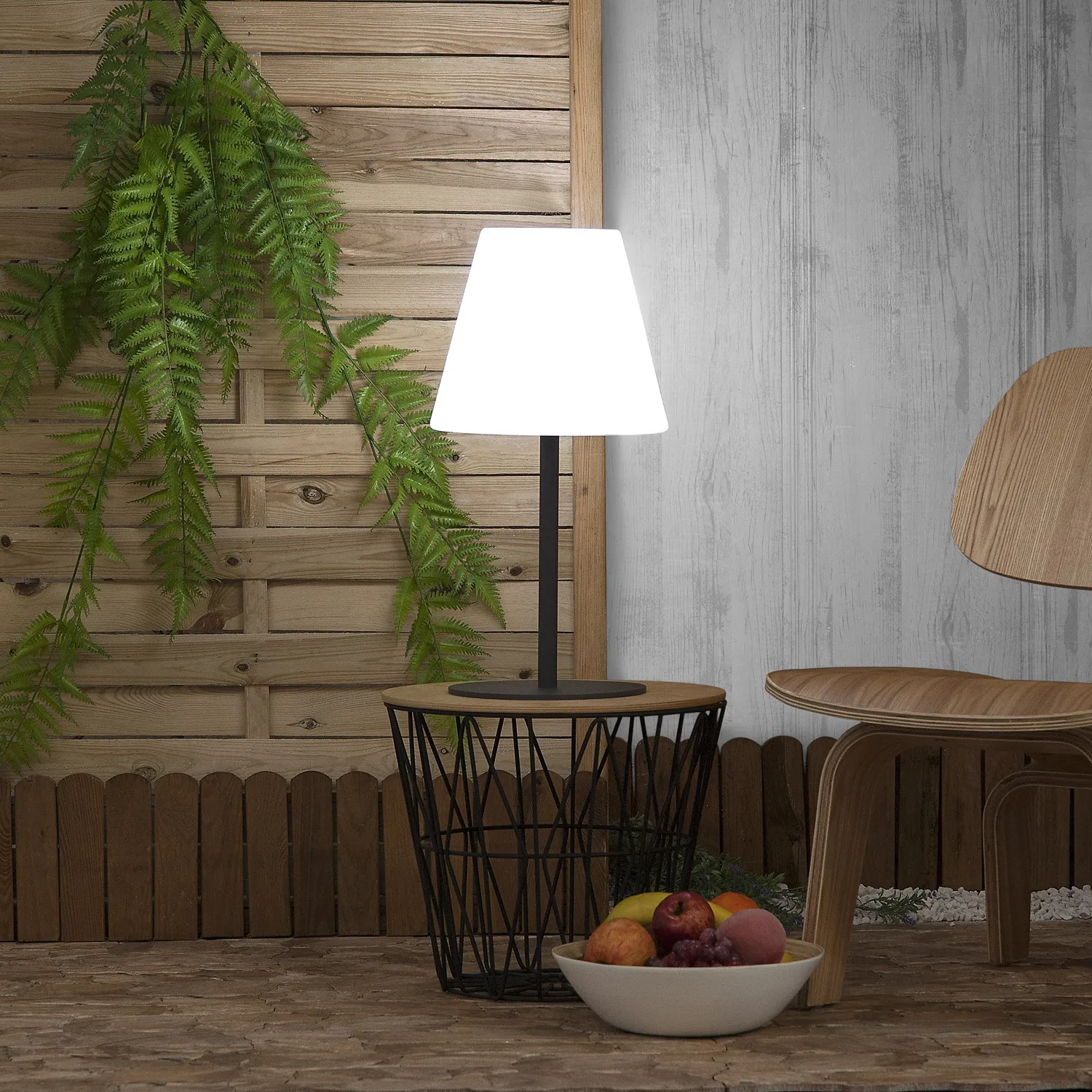 TECHBREY Lámpara de Sobremesa LED Solar Larso luces jardin exterior terraza IP44 autonomia 8 horas|Lámparas de pared para exteriores| - AliExpress