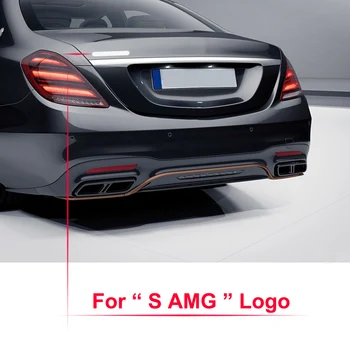 

1-20 pcs For S AMG Logo Sticker For Mercedes Benz A B C E S Class W203 W204 W205 W219 W220 W221 W222 W164 W166 Trunk Accessories