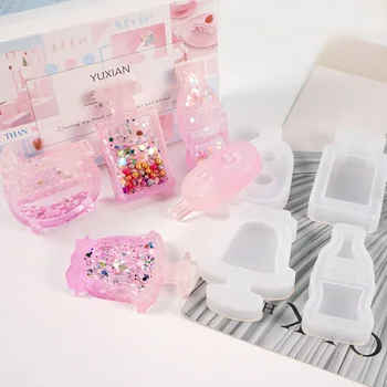

DIY Ice Cream Perfume Bottle Epoxy Resin Shaker Silicone Mold Jewelry Fillings Pendant Accessory Charms Handmade Mould Stuff Art