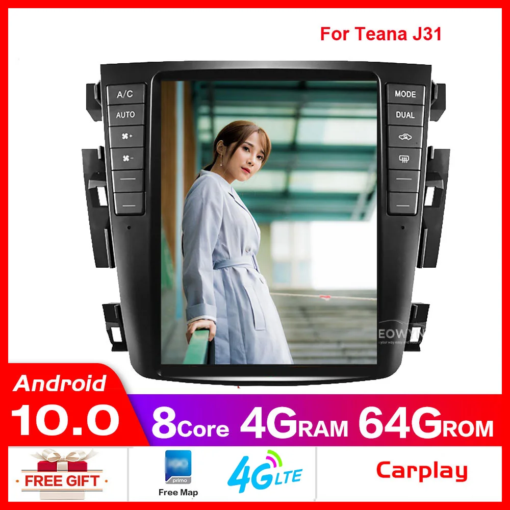 Автомобильный радиоприемник teana J31 2003 2004 2005 2006 2007 230JK 230jm Android 10 Восьмиядерный
